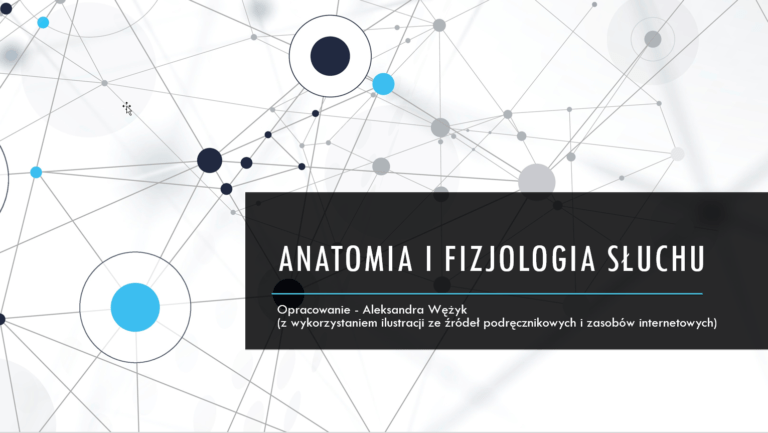 Anatomia i fizjologia słuchu — dr Aleksandra Wężyk