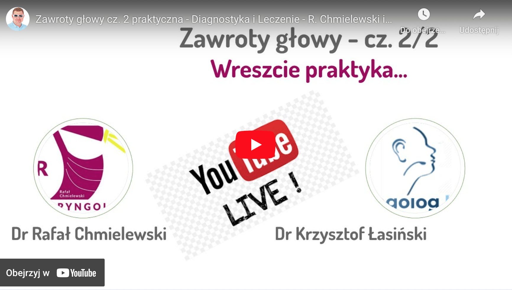 zawroty głowy - cz 2 - diagnostyka