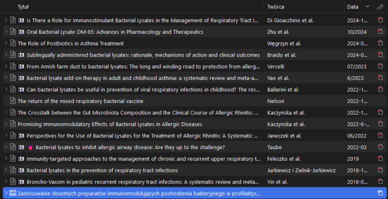 Lizaty bakteryjne — przegląd metaanaliz 2025